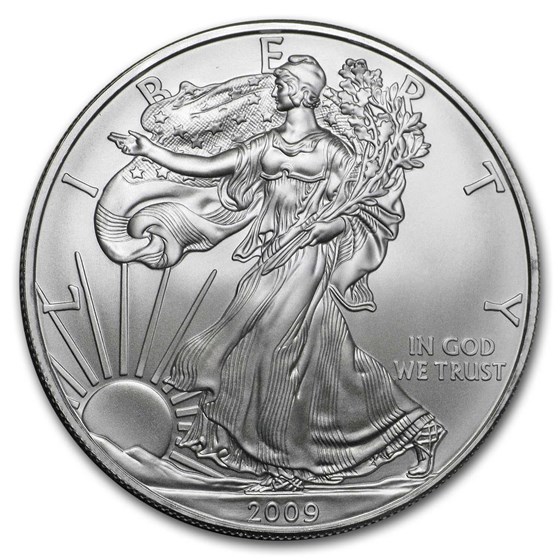 2009 1 oz Silver American Eagle BU 2009 1 oz Silver American Eagle BU